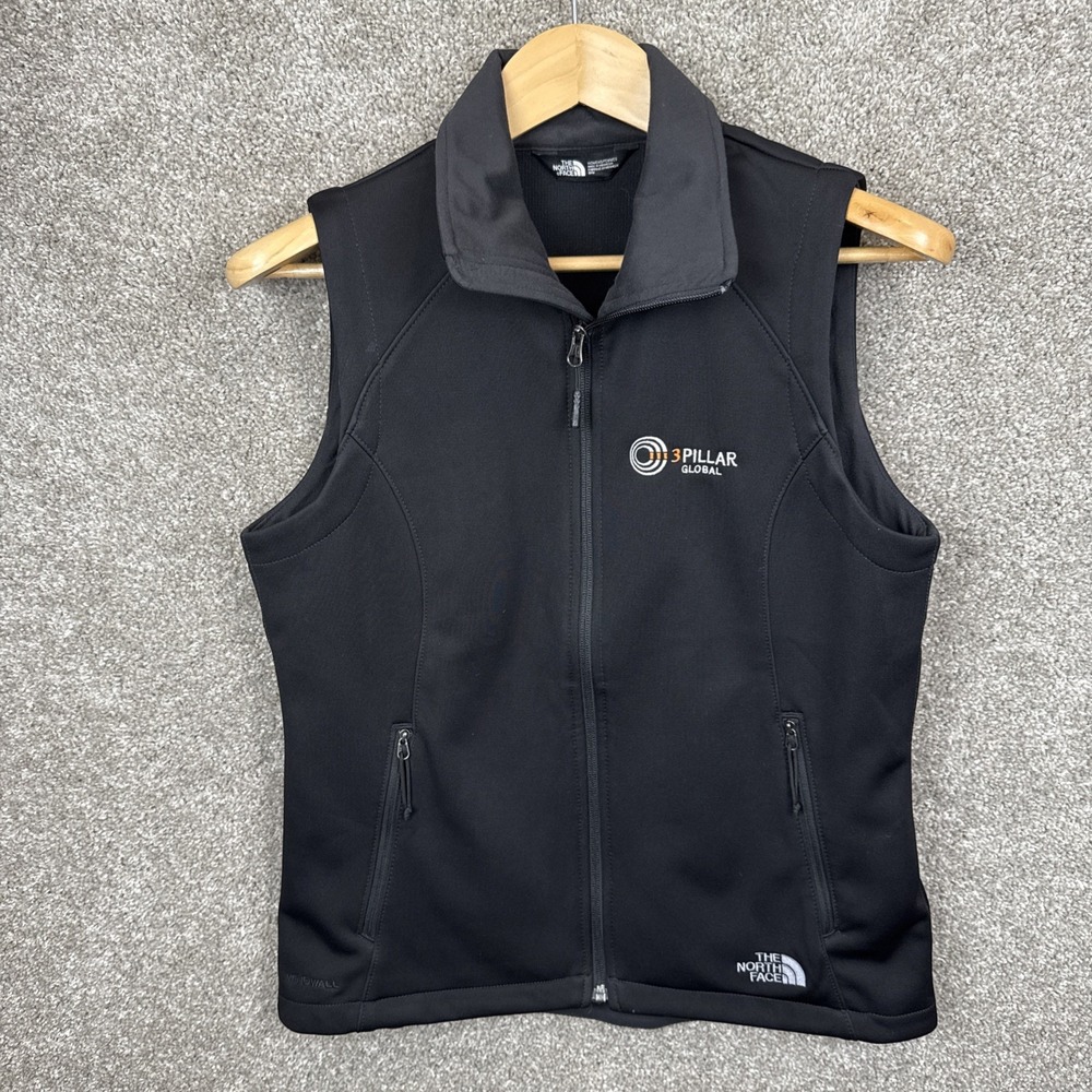 The North Face‎ Soft Shell Windwall Vest Women's Size Medium Black LOGO